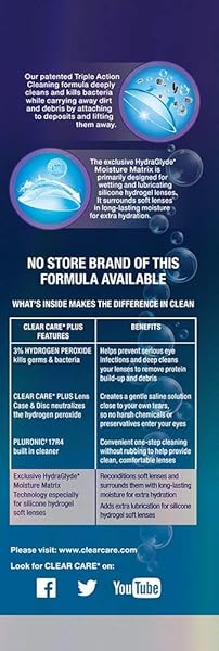 CLEAR CARE PLUS CLEANING SOLUTION WITH LENS CASE, TWIN PACK, MULTI, 12 OZ, PACK OF 2