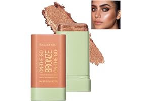 Aaiffey Cream Contour Stick,Bronzer Contouring Stick Facial Cream Highlight Contour Shaping Face Bronzer Makeup Blendable,Long Lasting 03-Rich Glow