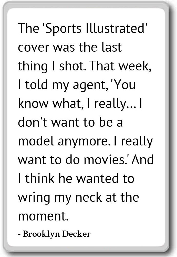 The Sports Illustrated Cover - Imán para nevera con citas de ...