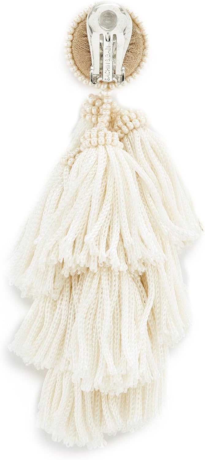 Amazon Co Jp Sachin Babi Cha Chaフリンジクリップonイヤリング Jewelry