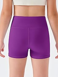 Haloumoning Girls Athletic Shorts Kids High Waisted