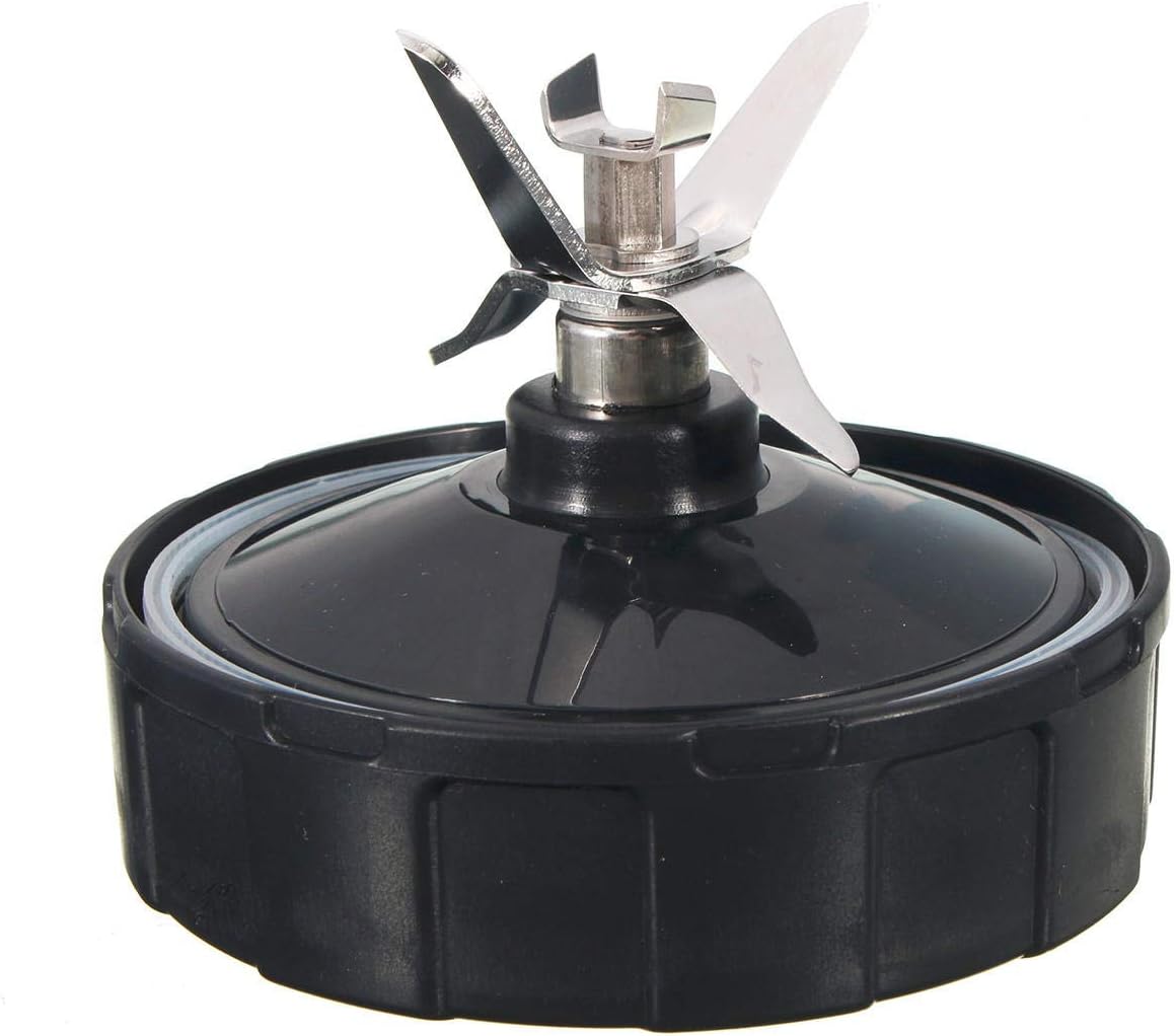 Moofin 7 Fins Replacement Blades For Nutri Ninja Auto Iq Bl490 Bl640 Nn100 Series Blenders | Seven Fin Blade Made Of Food Grade Bpa Free Plastic And Stainless Steel, Black