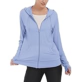 LETAOTAO Womens' Lightweight Zip Up Hoodies Stretch Thin Summer Jackets For Women
