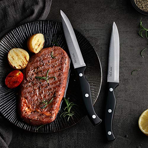 McCook-MC25A-Kitchen-Knife-Sets15-Pieces-German-Stainless-Steel-Knife-Block-Set-with-Built-in-Sharpener