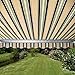 ALEKO 13x10 Feet Retractable Awning, Multistripes Green (4m x 3m)