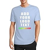 Custom Unisex T-Shirt for Men&Women, Personalized Add Text Image Logo to Front
