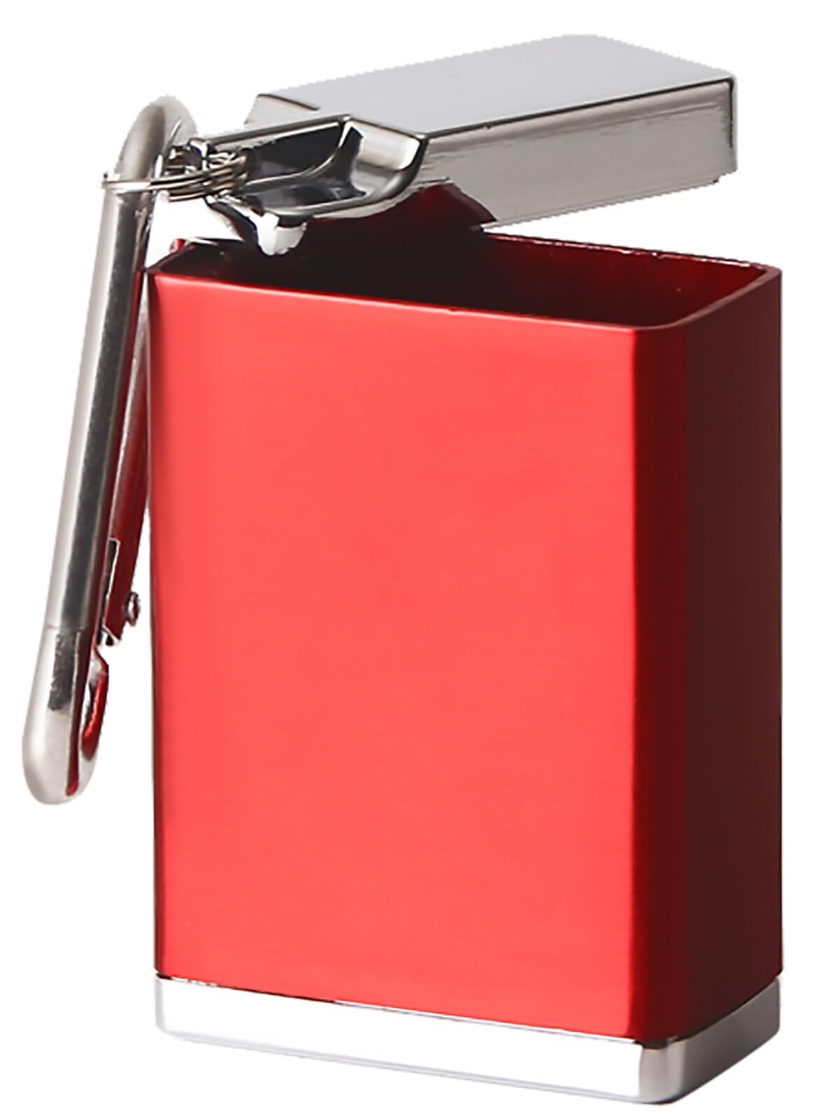 Greyoe Outdoor Travelling Ashtray, Portable, Easy to Use and Clean, Wind-Resistant Lid, Suitable for Outdoor Activities, Red, Modern Style