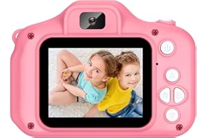ZHIXJIA Digital Camera, 1080P Camera, Digital Point and Shoot Camera with 16X Zoom Anti Shake, Compact Small Camera for Boys Girls Kids-Pink