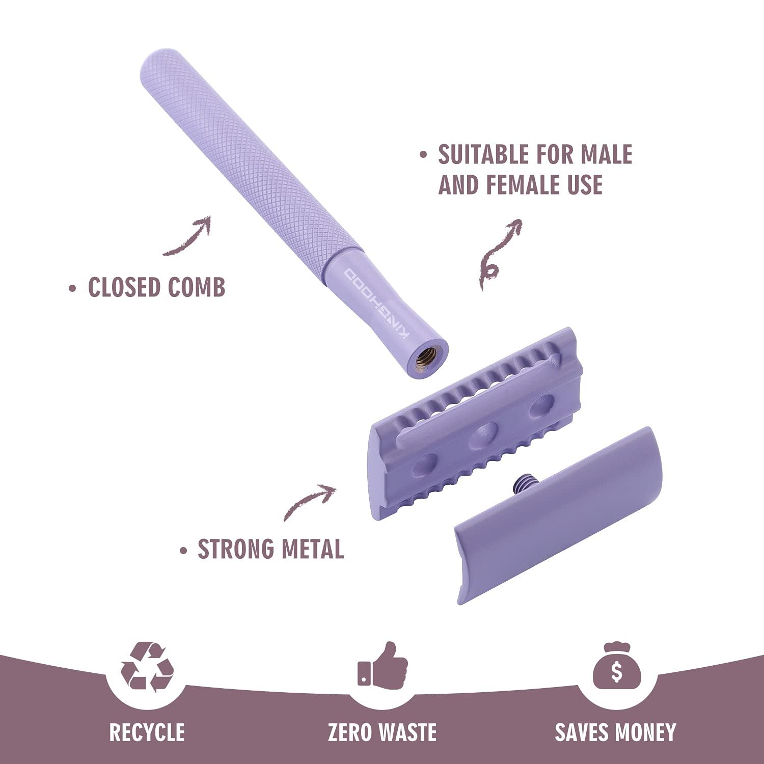 Coppe Razor Mua Copper Single Blade Razor for Gentle & Close Shave - Double Edge ...