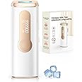 AMOTAOS Laser Hair Removal, IPL Hair Removal with Ice-Cooling System for Nearly Painless & Long-Lasting Result, Safe At-Home Hair Remover Device for Armpits Back Legs Arms Face Bikini Line, White