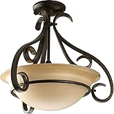Progress Lighting 3-Light Foyer Pendant, Torino Collection, Indoor, P3843-77, Forged Bronze