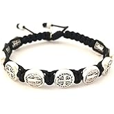 My Saint My Hero Confirmation Blessing Bracelet – A Meaningful Symbol of Faith, Strength & Divine Mission - Handwoven with Medals Hand-Cast at Sacred Site in Italy