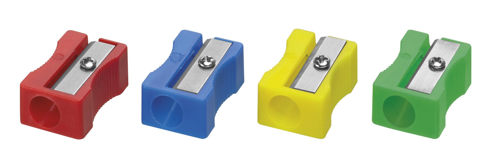 Westcott 14207 I Single Hole Sharpener, Plastic 4 Assorted Colours (Pack of 20)