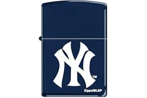 Zippo "New York Yankees" Logo Navy Blue Matte Lighter, 8260