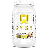 RYSE Loaded Protein Powder - Blueberry Muffin - 25g Whey Protein Isolate & Concentrate with Prebiotic Fiber & MCTs - Low Carb, Low Sugar, Digestive-Friendly - 27 Servings / 2 lb Tub