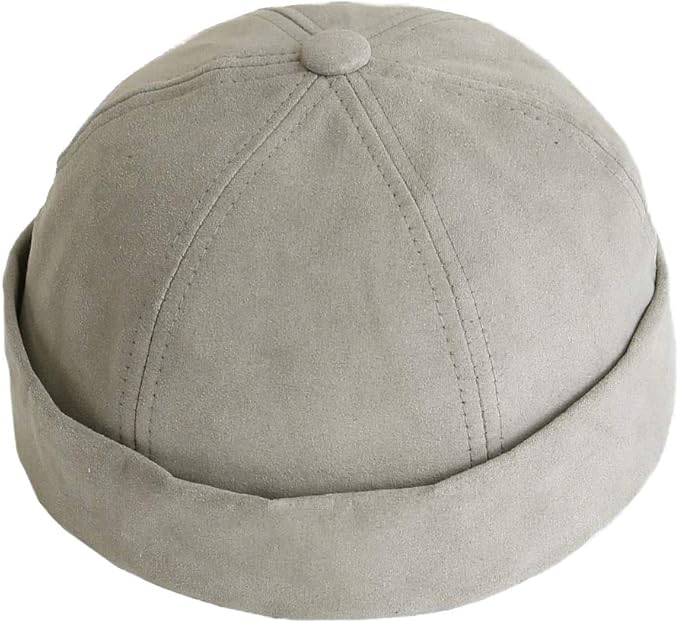 Amazon ミリテージ 秋 冬 スエード 無地 ツバなし帽子 メンズ レディース ワッチキャップ ロールキャップ 小顔効果 フィッシャーマン キャップ ファション ハ ット 韓国産 男女兼用 紳士帽子 セーラー帽 Gray ニット 通販