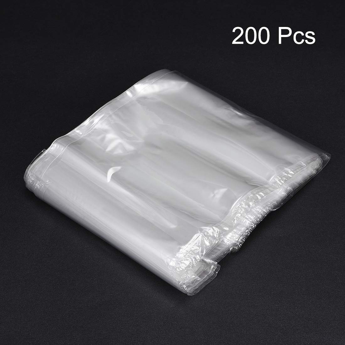 Sourcing Map Shrink Wrap Bags, 12x8 inch, 200pcs, Transparent, Polyolefin, Heat Seal, 300mm x 200mm - Image 3