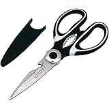 Kitory Kitchen Shears - Ultra Sharp Premium Scissors with Sheath - Heavy Duty Poultry shears-Nut cracker-Bottle Opener- Multi