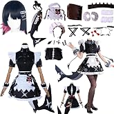 FMPVDI Ellen Joe Cosplay Dress Costume Ellen Joe Uniform Outfit Maid Halloween Women
