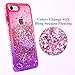 Ruky iPhone 6 6S 7 8 Glitter Case, iPhone SE 2022 Case, Gradient Quicksand Series Liquid Floating Bling Diamond Flexible TPU Girls Women Phone Case for iPhone 6/6s/7/8/SE 2020 & SE 2022 4.7