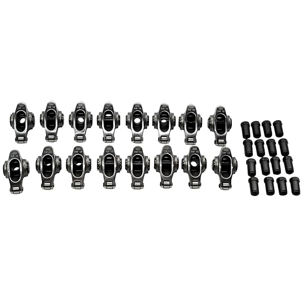 GELUOXI STAINLESS STEEL ROLLER ROCKER ARM SET REPLACEMENT FOR CHEVY SMALL BLOCK SBC 350 7/16″ 1.5 RATIO
