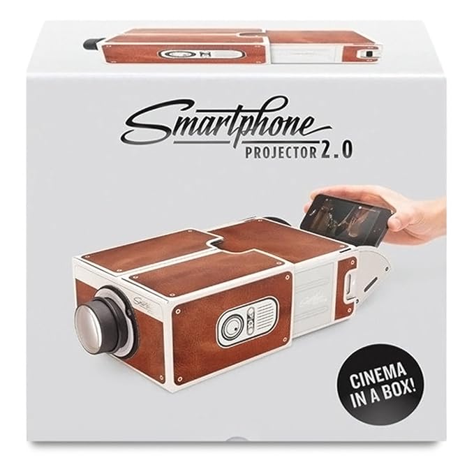 Portátil DIY Cartón Smartphone proyector cine Mini proyector de ...