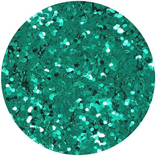 Hemway Craft Glitter Turquoise Blue 100g Extra Chunky Glitter for Crafts Resin, Cosmetic, Nail, Face, Body, Festival - Image 3