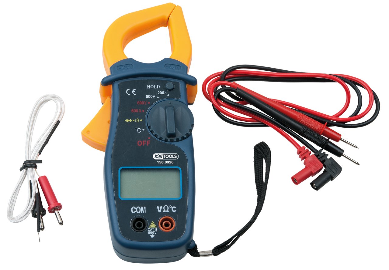 KS Tools 1500925 Digital Ampere Pliers, 600 Amp Electrical Tester