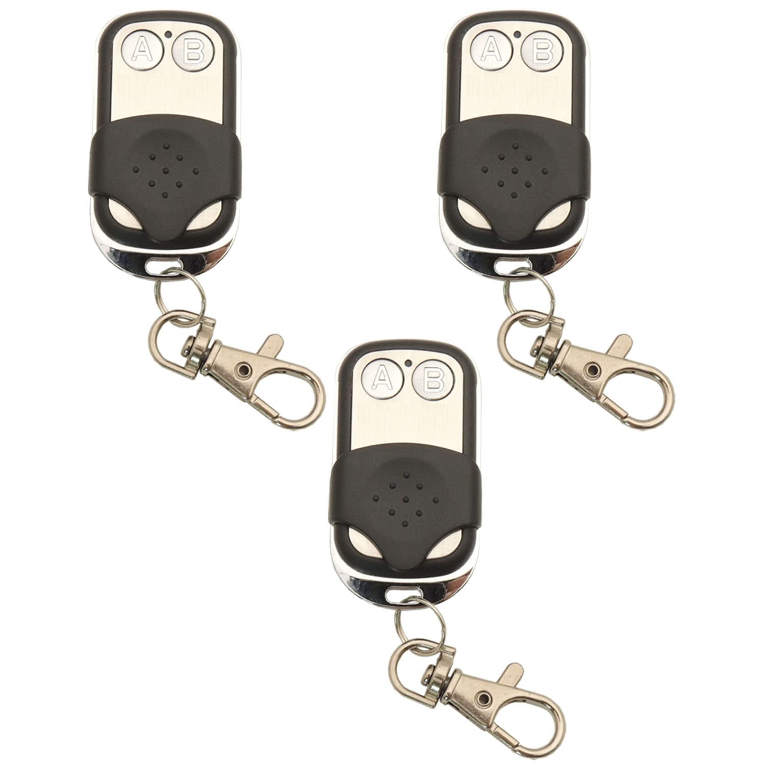 DieseRC 3pcs 433Mhz Wireless Remote Control Transmitter Keychain 1527 Learning Code 2 Buttons, for use with DieseRC Receiver — image 1