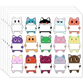 Name Label for Kids, Cat Name Tags Stickers for Classroom Hello My Name is Cute Personalized to Design Water Bottle, Lunch Box, Laptop, School Supplies, Camping, Cup, by HHSSALIN (90)