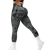MOHUACHI Women Scrunch Butt Lifting Leggings for Women Seamless High Waisted Workout Yoga Pants Gym Booty Tights