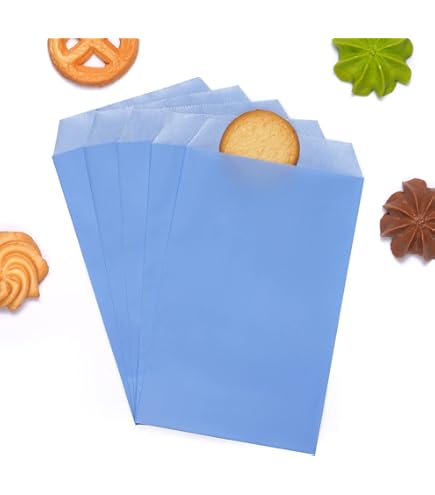 Quotidian 100 Pack - 6x9 Inch White Glassine Self-Seal Paper Bags Envelopes, Flat & Semi-Transparent