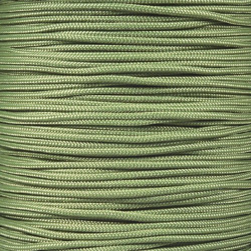 PARACORD PLANET 10, 25, 50, and 100 Foot Hanks of 425 Paracord (3mm) - Made of 100% Nylon for Tactical, Crafting, Survival, General Use, and Much More (Moss, 100 Feet)