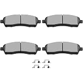 SCITOO D757-7626 Disc Brake Pads Sets Rear Semi-Metal Brake Pads w/Hardware | For Ford For Excursion 2000-2005,For F-250 Super Duty 1999-2004,For F-350 Super Duty 1999-2004