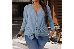 Plus Size Cardigan Sweaters for Women Soft Ribbed Knit Pockets Tops Nice Button Warmth Outerwears