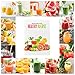 Aicok Juicer Slow Masticating Juice Extractor with Quiet Motor, Cold Press Machine Higher Juicer Yield and Drier Pulp with Reverse Function for Vegetable and Fruit