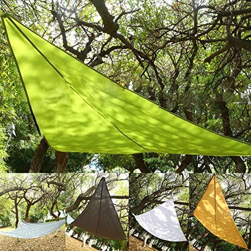 Folconauto Triangle Tent Canopy Ground Cloth Sun Protection and UV Protection for Camping Outdoor Travel Patio Garden