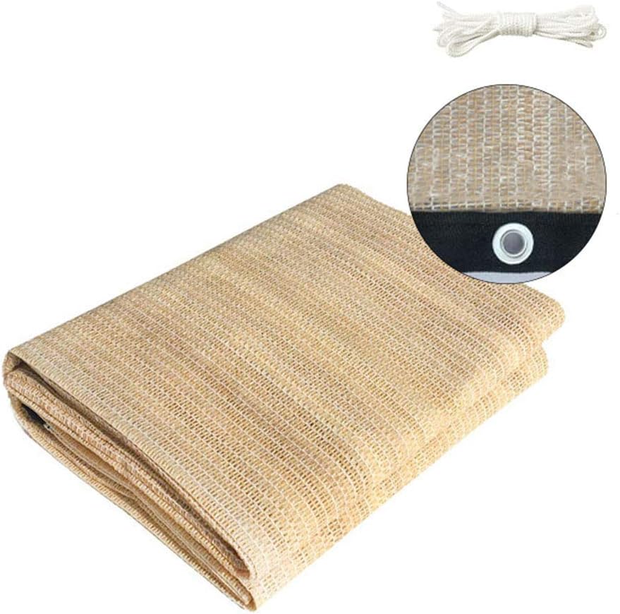 czos88 Shade Net Garden Patio Anti UV screen Shelter for plants Sail Outdoor Thick Canopy Awning Courtyard Balcony gh Density(3Beige)