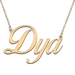 HUAN XUN Customized Custom Simple Any Name Necklace