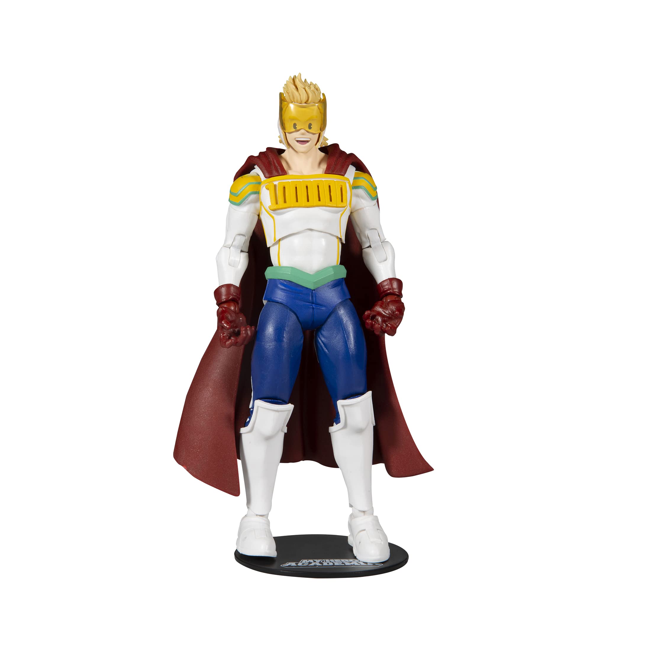 McFarlane Toys, My Hero Academia 7-inch Mirio Action Figure with 22 Moving Parts, Collectible Hero Academia Figure with Collectors Stand Base - Ages 12+