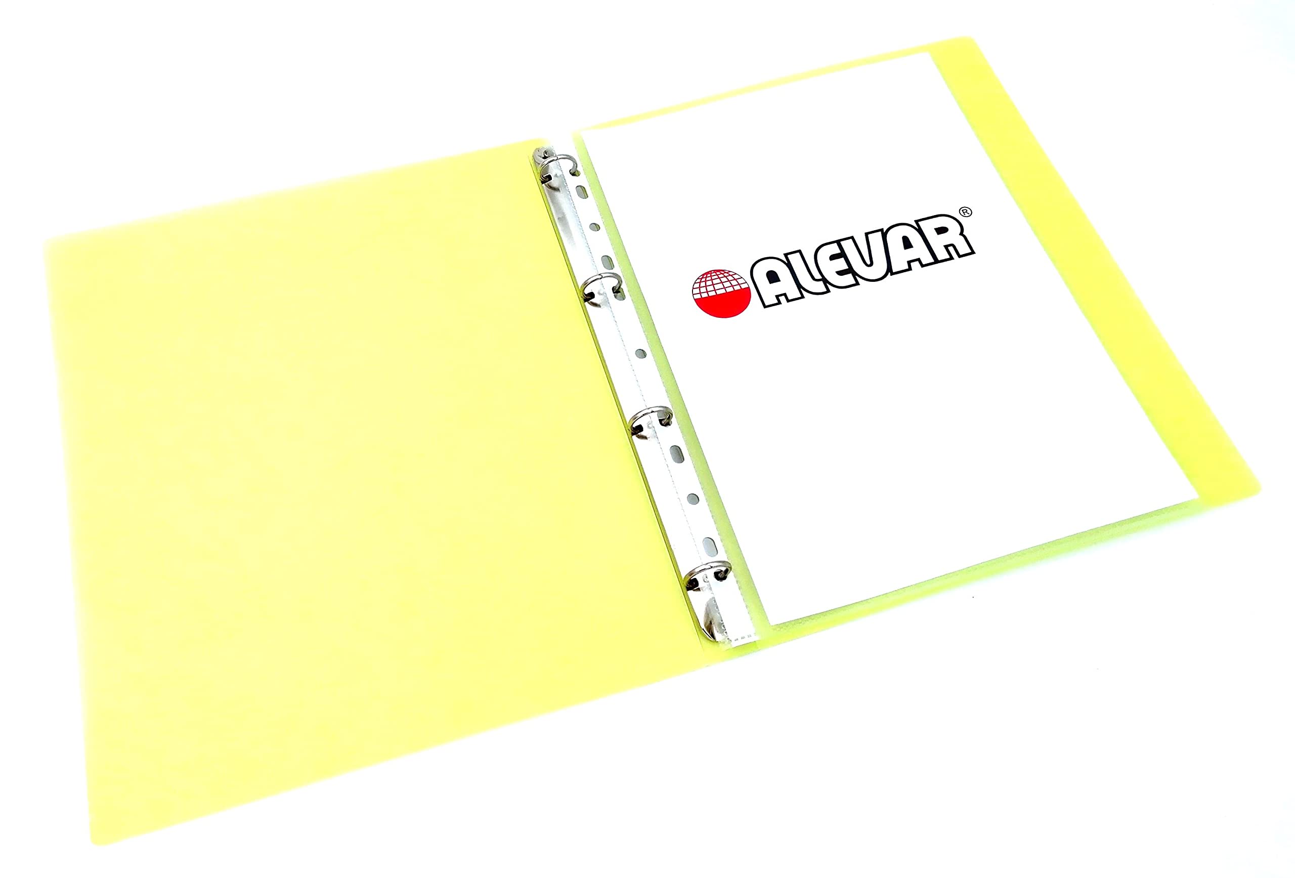4 Ring Binder Yellow Transparent Ring Diameter 16 mm