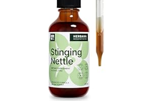 HERBANA MANUFACTURING Stinging Nettle Leaf and Root 2 fl oz Liquid Extract - Natural Urinary & Kidney Support for Man and Woman - Organic Urtica Dioica - High Potency Herbal Supplement - 45-Day Supply