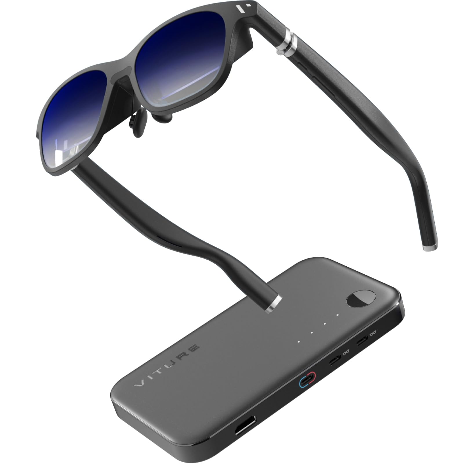 VITURE One XR/AR Glasses & Mobile Dock Bundle, Compatible with Switch, Switch OLED, Handheld Gaming Consoles, Chromecast, Fire TV, HDMI Devices | Co-ops Stream & Play | 13000mAh (Jet Black)
