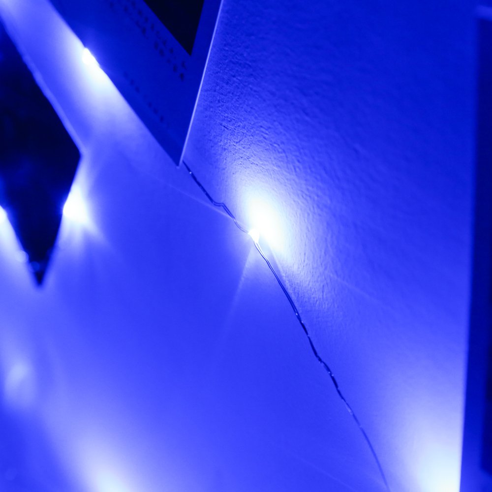 MIUI USB String Lights, 33ft 100 LED Waterproof Decorative Lights USB Fairy Lights for Indoor and Outdoor, Bedroom, Patio, Garden, Wedding, Parties(Blue)