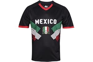 SURUIDA Fan Soccer Jersey-Brazil,Argentina,Mexico&USA Jersey，Men Football Shirt Soccer Wear for Sports Training