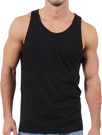 plain black muscle tee