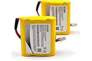 elxjar (2-Pack) 3.6V 1000mAh Ni-CD Battery Replacement for Saft B15CS03 Emergi-Lite C8 Exit Sign Emergency Light OSA022SC PR500EC