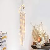 Dremisland Macrame Wall Hanging with LED Light Bohemian Dreamcatcher view 4
