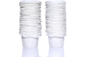 GOODCUPS Disposable K Cup Filters, 100 Count Disposable Paper Filters for Keurig Reusable K Cups, White