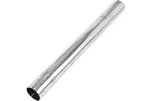 Motoforti 70mm/2.75" OD Straight DIY Custom Mandrel Exhaust Pipe Tube 762mm/30 Length T304 Stainless Steel Piping with Cutted